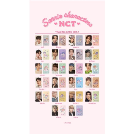 Ready Stock PC NCT x Sanrio |2| XIAOJUN HENDERY RENJUN JENO HAECHAN JAEMIN YANGYANG SHOTARO SUNGCHAN