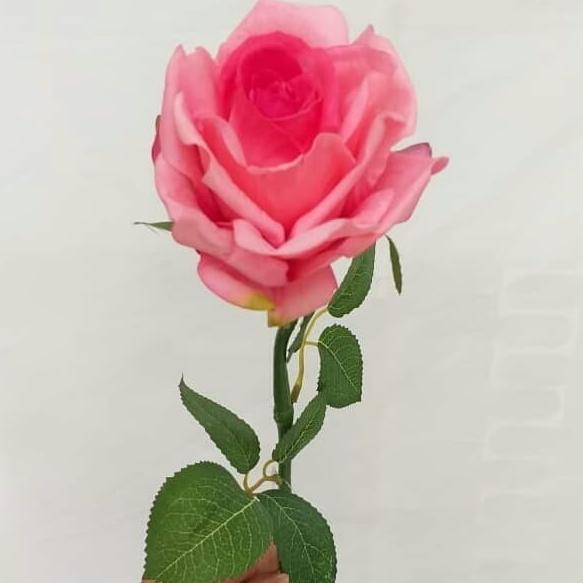Mawar Latex Artificial - Bunga Mawar Artificial Bahan Latex Murah