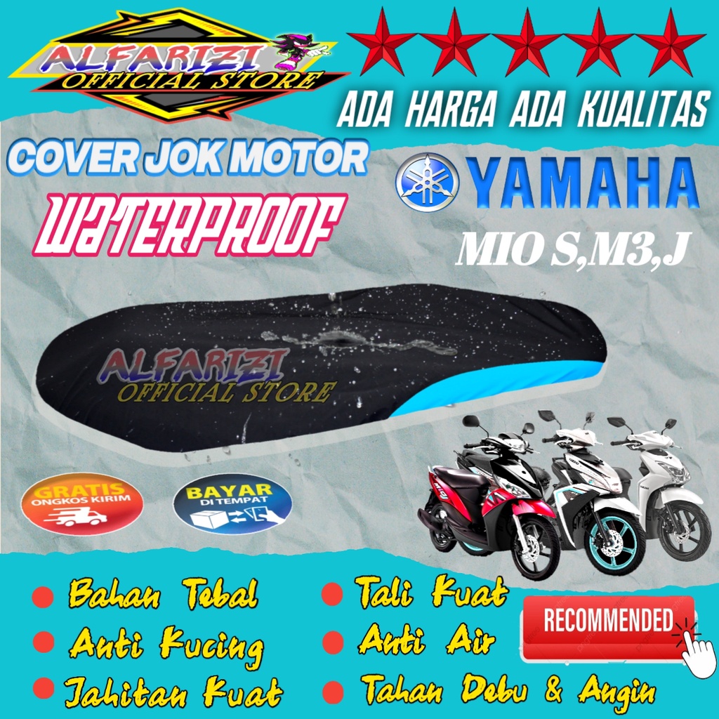 Cover Jok Pelapis Jok Motor Sarung Jok Mio J, Mio S, Soul GT, Fino, Mio Sporty, Anti Air Penutup Jok
