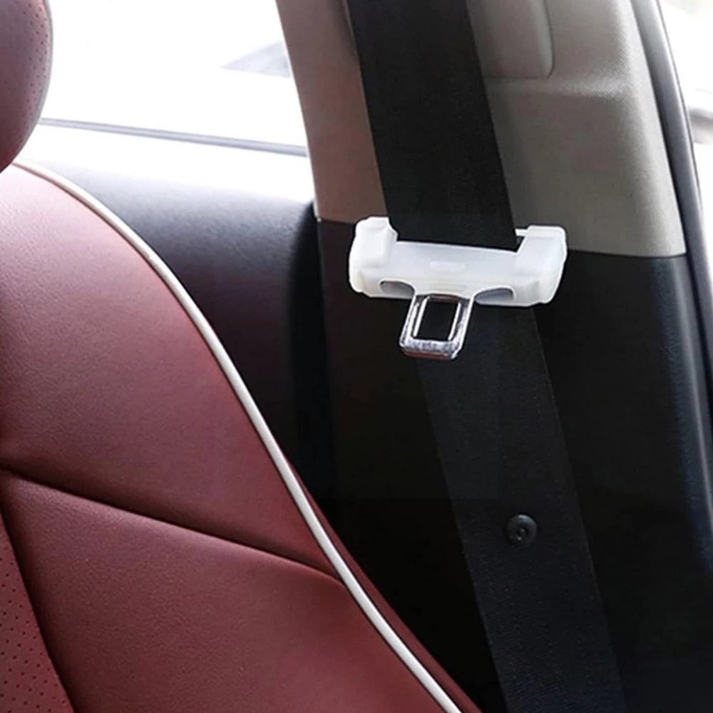 Klip Buckle Sabuk Pengaman Mobil Universal Bahan Silikon Anti Gores