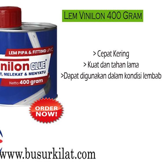 

LEM PIPA PVC VINILON GLUE 400 GRAM + KUAS