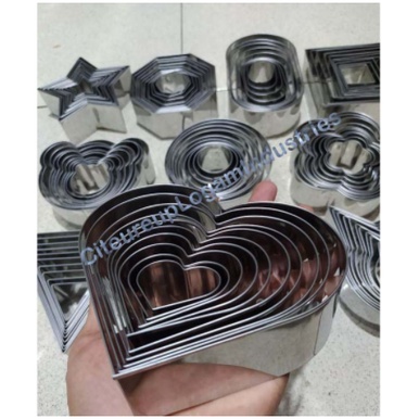 TERMURAH  Ring cutter set bulat/cutter kue/cookie kue/cetakan kue/ring cutter set 10/ ring cutter mu