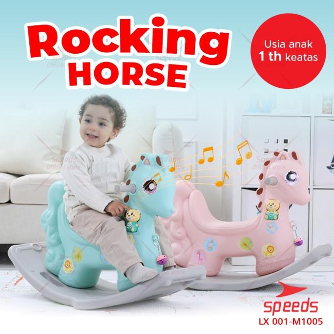 SPEEDS Mainan Anak Kuda Kudaan Mainan Kuda Rocking Horse 001-M1005