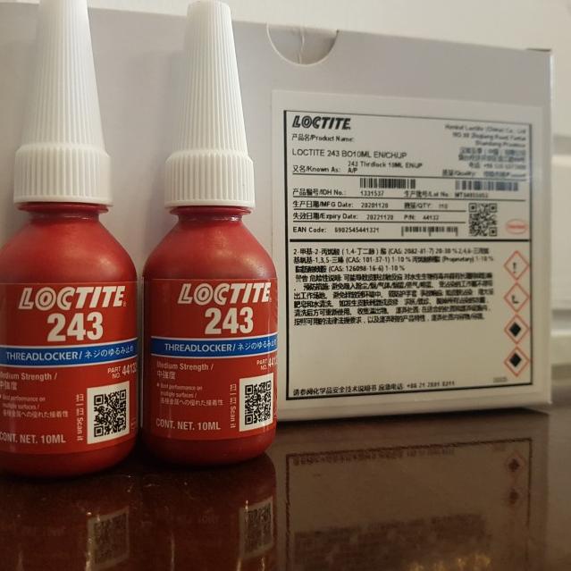 

Loctite 243 / lem baut / threadlocker loctite 243 / pelumas baut 10ml