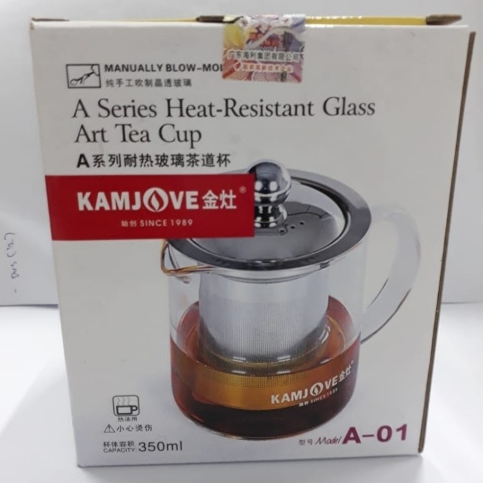 

KAMJOVE A-01 ART TEA POT /ALAT SARINGAN SEDUH TEH 350ML
