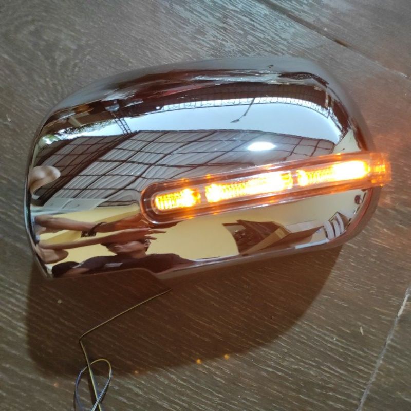 cover tutup spion toyota innova inova / fortuner 2004 sampai 2015 hilux CHROME carbon new barong 2005 2006 2007 2009 2010 2011 2012 2013 2014 vnt lampu led lampu slim sipit tipis kecil