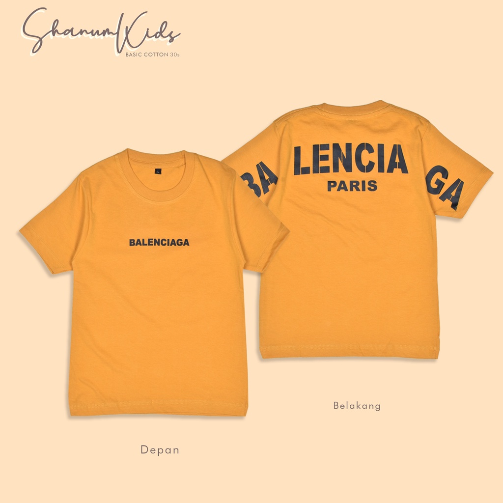Baju Kaos Anak laki laki 1-12 Tahun Bahan Cotton 30 s