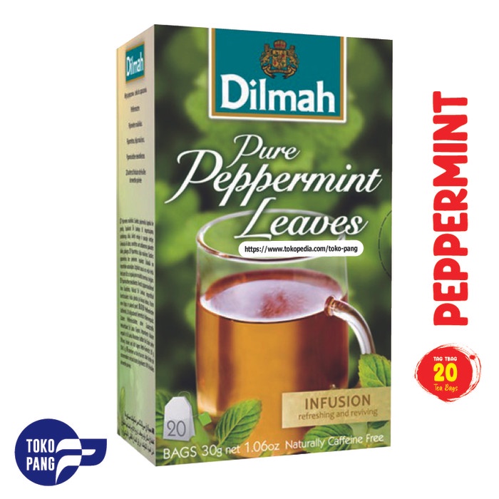 

Discount Dilmah Pure Peppermint Leaves Tea [Kemasan Tag Tbag 20s] /TEH DIET/TEH PELANGSING/TEH