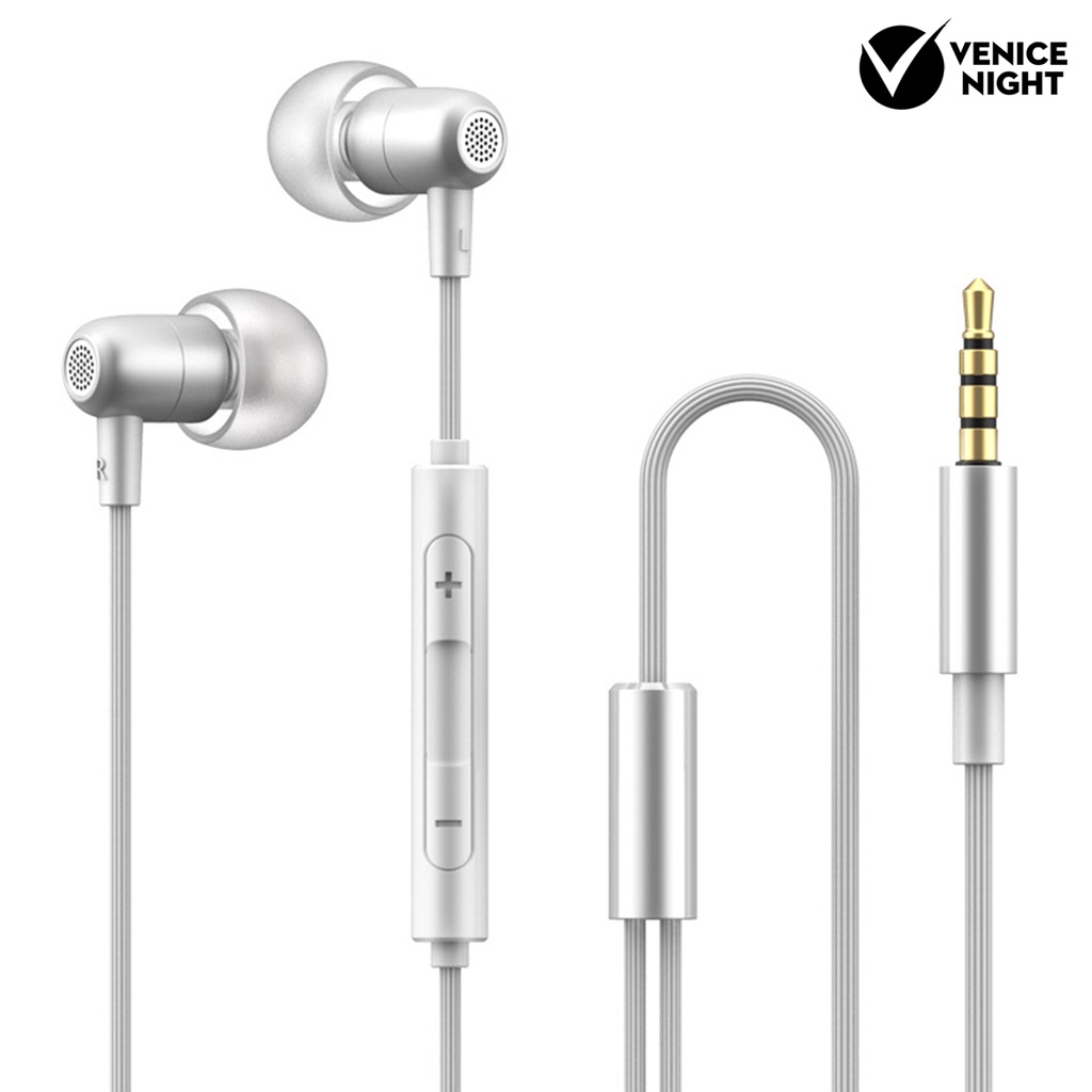 (VNEP) (Berkabel) Button Controlled 3.5mm Jack In-ear Sleep Earphones dengan Line Control