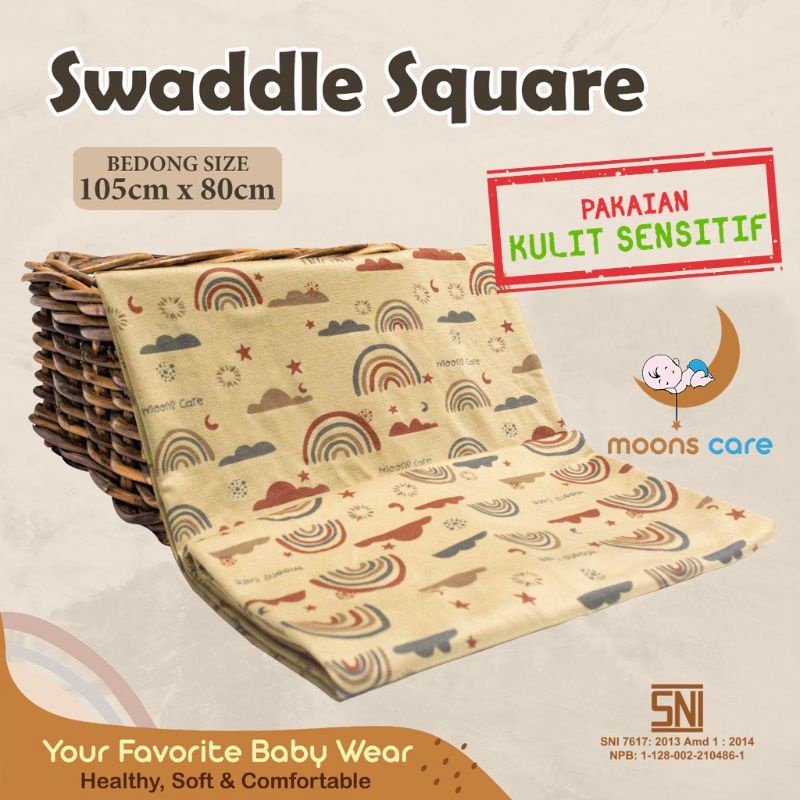 SNI BEDONG SEGI EMPAT JUMBO 125X95 CM BEDONG JUMBO BEDONG SQUARE SWADDLE