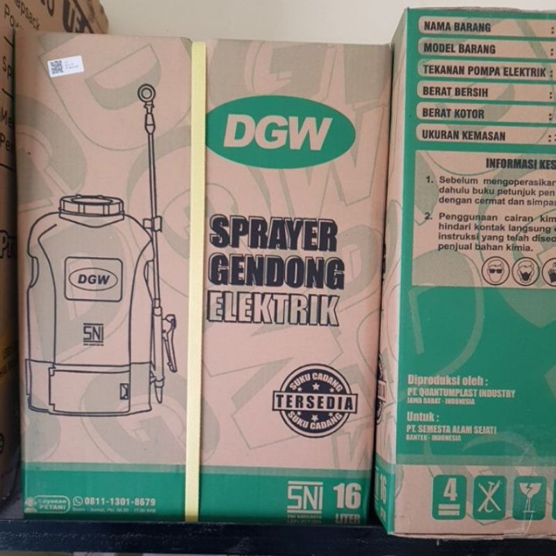DGW sprayer elektrik gendong 16L