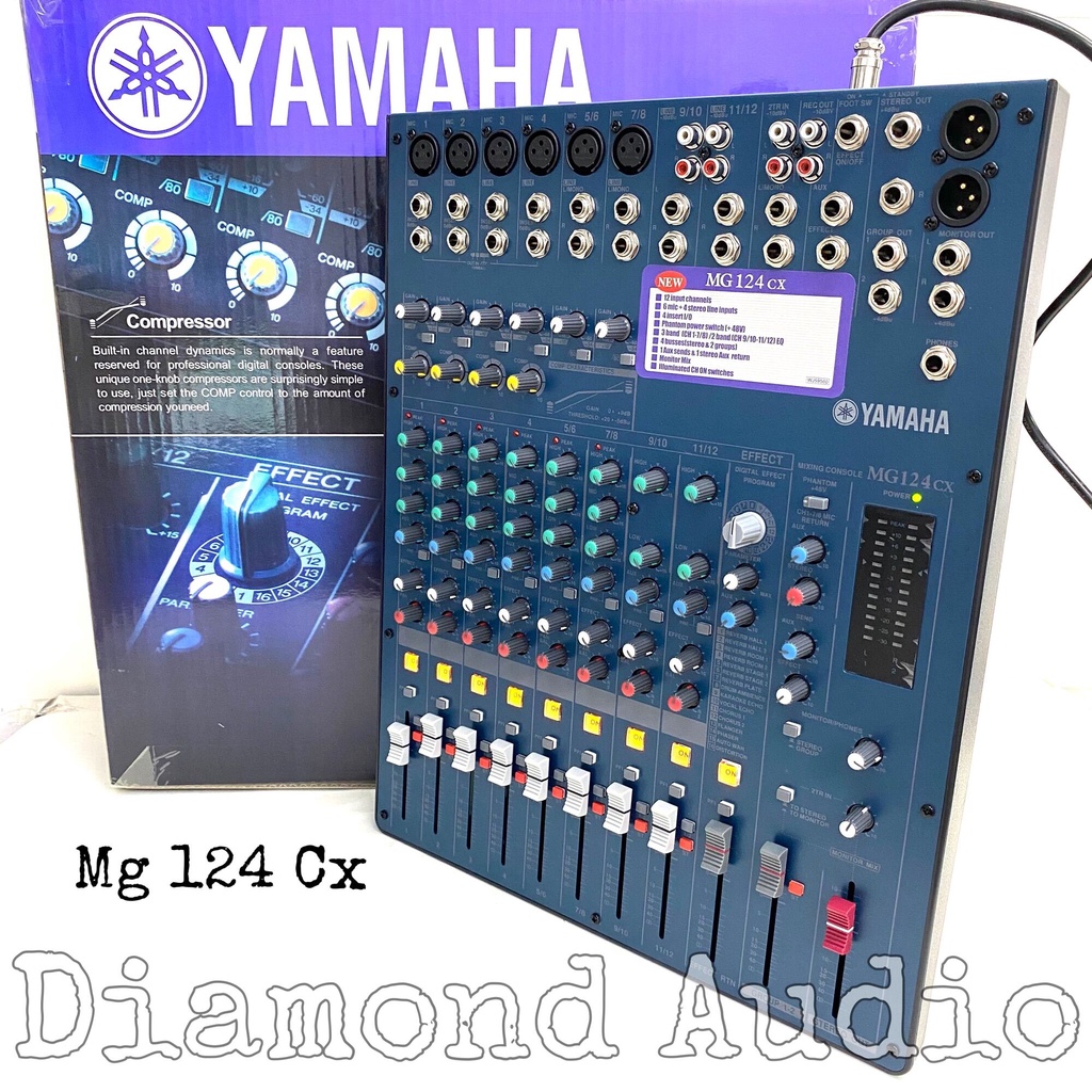 Jual Mixer Audio Yamaha Mg124 Cx Effect Reverb Mixing 12 Channel ...