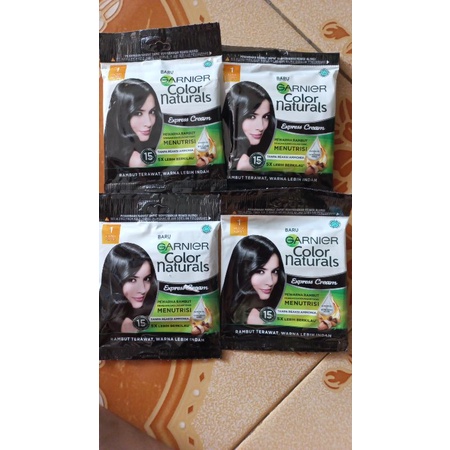garnier hair color pewarna rambut hitam alami
