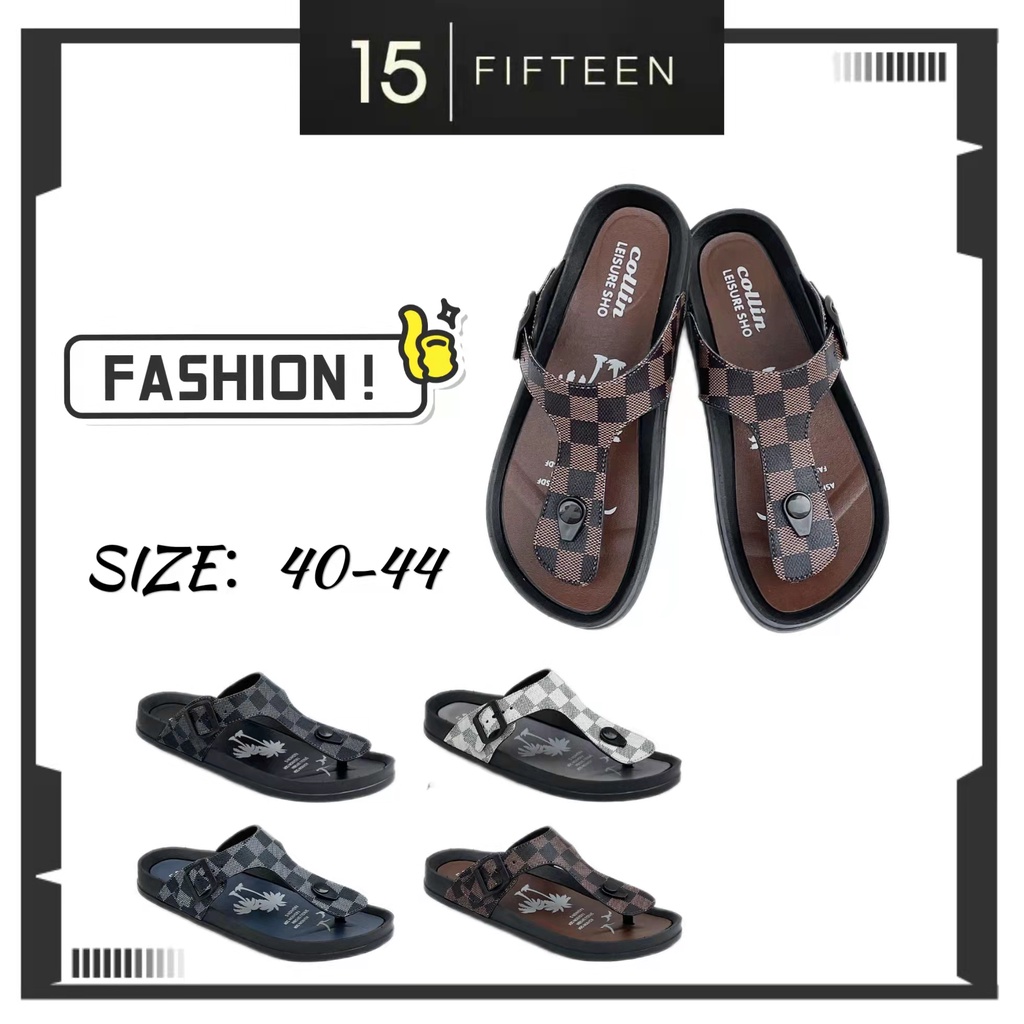 15 SHOP --- Kinbos - FASHION Sandal Pria / Sendal cowok / Sandal slip on / Sandal Jepit pria 516-L