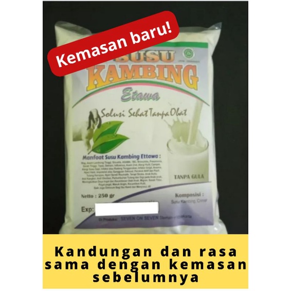 

Susu kambing bubuk tanpa gula/Original 250gr