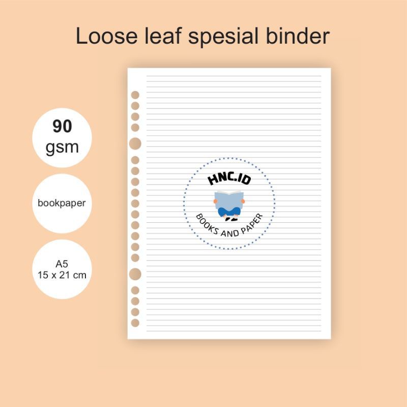 

Loose Leaf Colour Isi file Binder Warna Loose Leaf A5