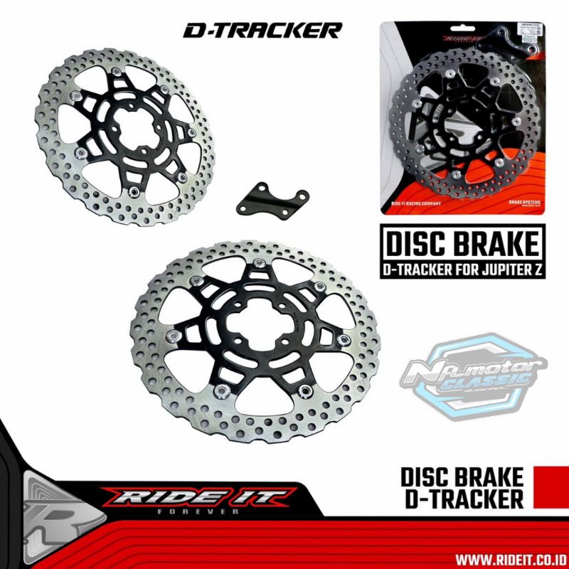 Piringan Model Dtraker baut 4 Cakram Depan Jupiter Z FizR MX RCB BRT 300mm model Dtracker cocok buat