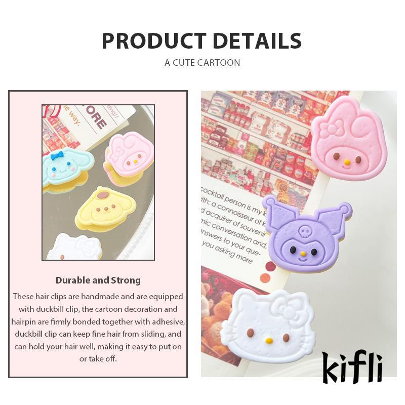 【kifli】Jepit Rambut Bentuk Kartun Cookie Untuk Anak Perempuan