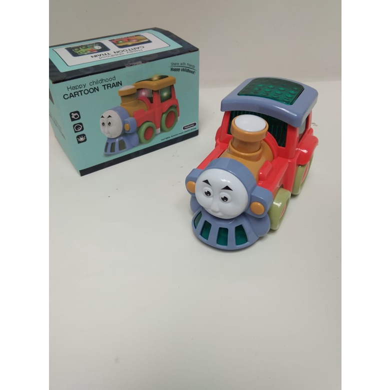 Mainan Kereta kartun - cartoon train Bump And Go Train - 3305