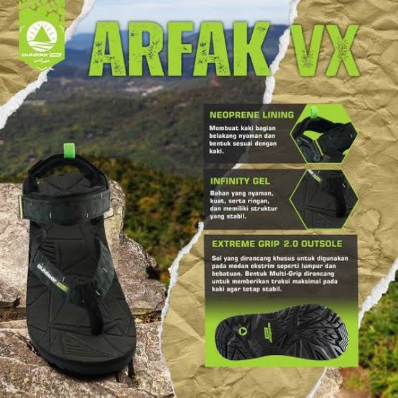 OUTDOORPRO ARVAK VX | Sandal Japit Gunung Arvak Vx