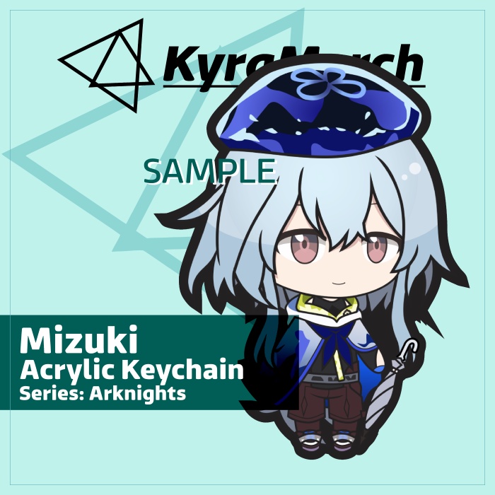 Keychain Arknights Mizuki
 | KyraMerch Anime Fanmerch Dealer