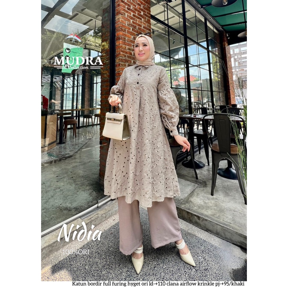 NIDIA SET WANITA PESTA ORI BY MUDRA HIJAB