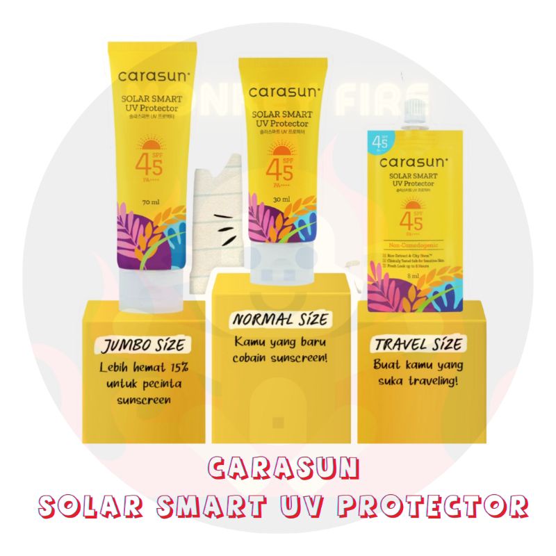 Carasun Solar Smart UV Protector 30ml 70ml SPF 45 PA++++ 30 ml 70ml