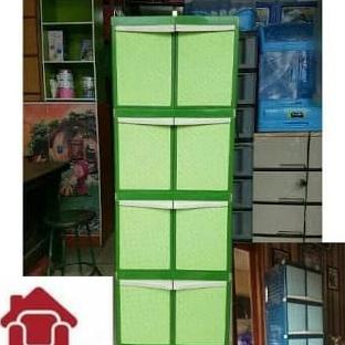 

lemari plastik lemari pakaian lemari baju Tabitha susun 4 stock ready
