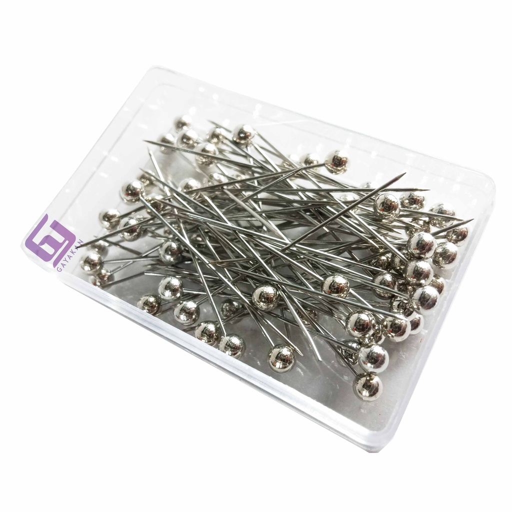 Jarum Pentul Stainless 1.5 inch Silver Perak