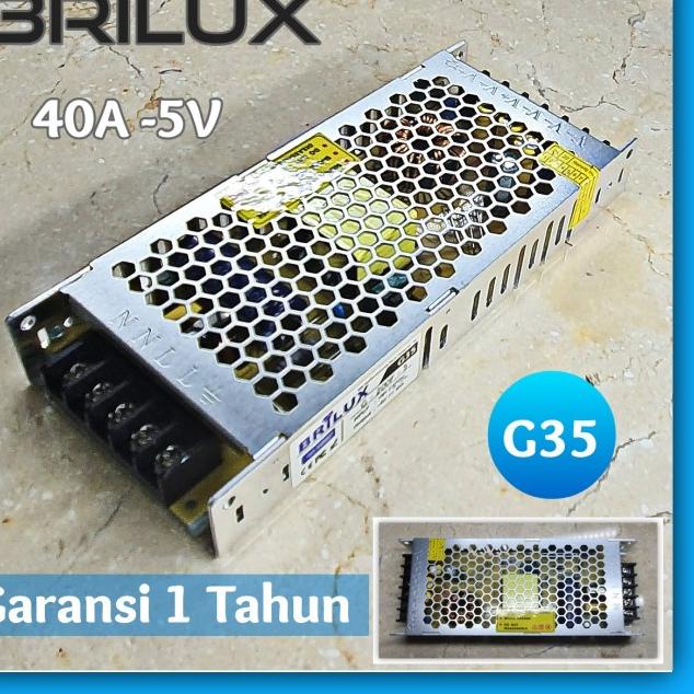 Power Supply 40A 5V Running Text Switching 40 Ampere 5Volt