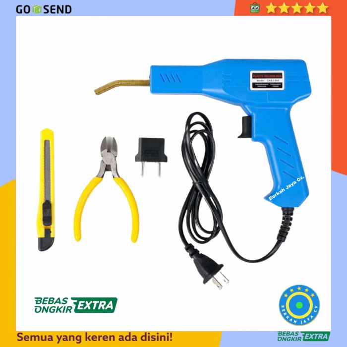 Solder Las Plastik Alat Sambung Patah Bumper Mobil Body Motor