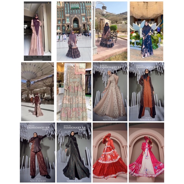 RUTH,ZWART,NOMI,ZELINE,MIRABELA,PURSIA,DRESS MADINAH BY LINA SUKIJO/NOVIA SUKIJO