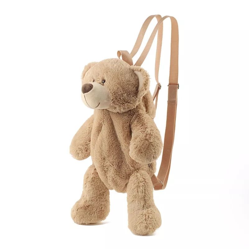 Rayhana - Tas Ransel Wanita Baru Boneka Mewah Ransel Kasual Tas Kepribadian Kartun Beruang Tas Boneka Beruang Teddy Bear