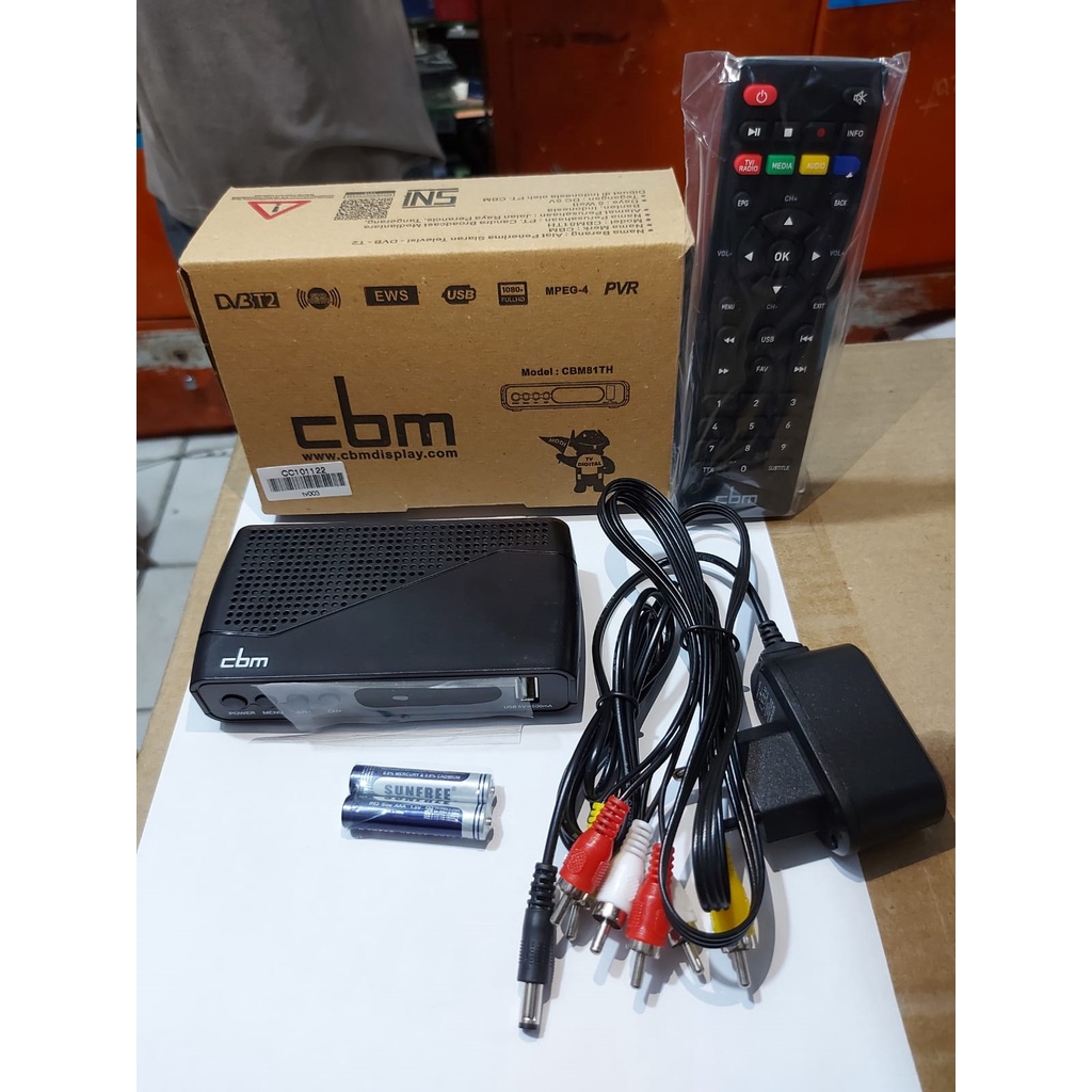 SET TO BOX DIGITAL TV DIGITAL CBM CBM81TH GRATIS KABEL HDMI TV BOX