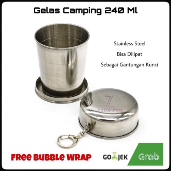 

Dijual Gelas Camping Lipat Stainless Steel 240 ml Diskon