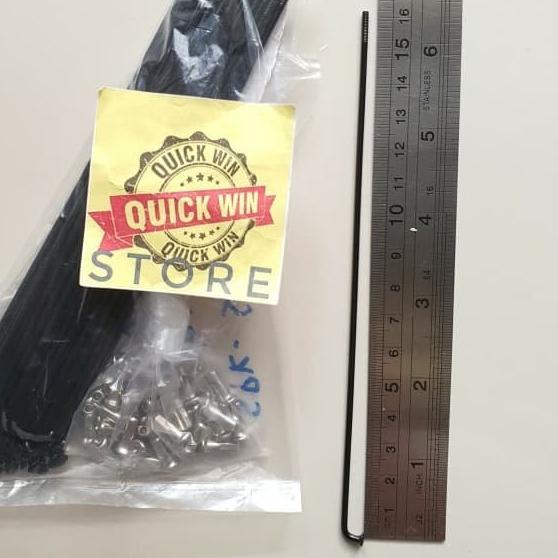 Jari Jari Sepeda 16 Spoke Ruji Jeruji Stainless 161 mm