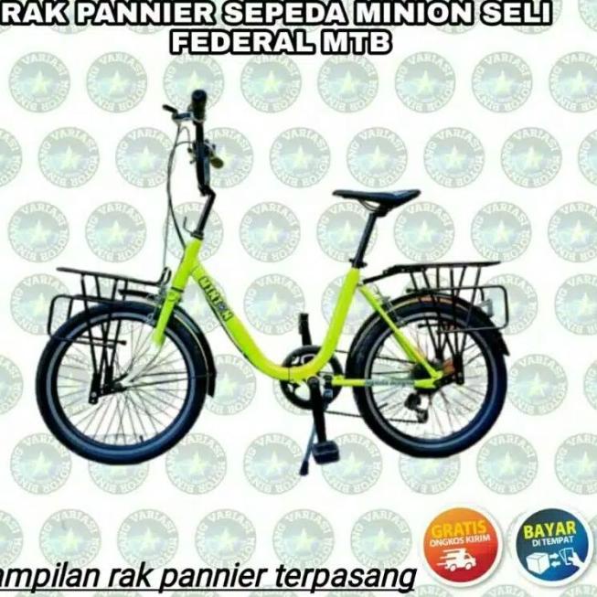 RAK PANIER TOURING BAGASI SEPEDA SELI/MTB/MINION/BONCENGAN SEPEDA - RAK DEPAN
