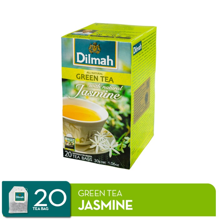 

BAYAR DITEMPAT Dilmah Green Tea Jasmine - Teh Celup /TEH DIET/TEH PELANGSING/TEH HIJAU/TEH JATI