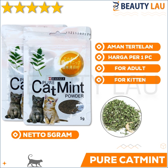 CATMINT KUCING CAT MINT BUBUK DAUN CATNIP CATMINT POWDER BUAT NGEFLY RELAKSASI KUCING