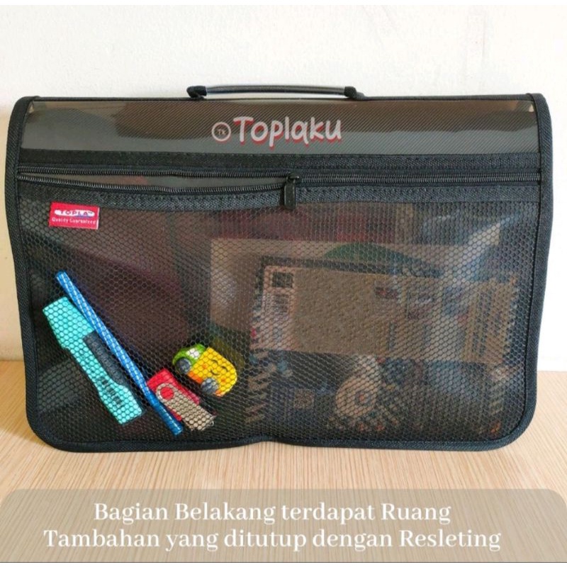 

Map Plastik Zipper Kancing 4 Brief Bag School Topla