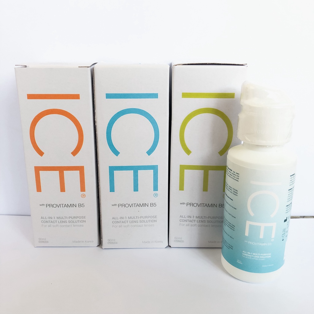 ICE Contact Lens Care Solution 60ml Cairan Softlens ICE 60ml  Air Pencuci Softlens