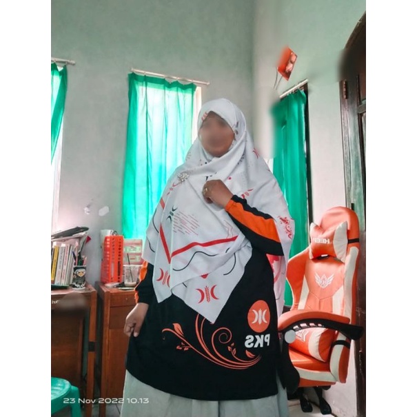 Kaos PKS Akhwat Tunik Hitam Busui