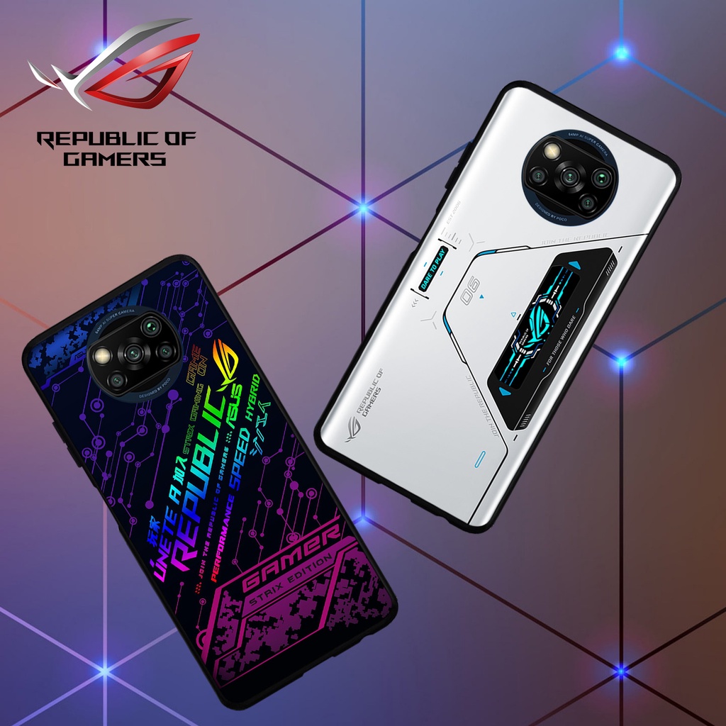 [XM102] Custom Case Glossy ALL TYPE XIAOMI POCO X3 NFC - X3 PRO ROG