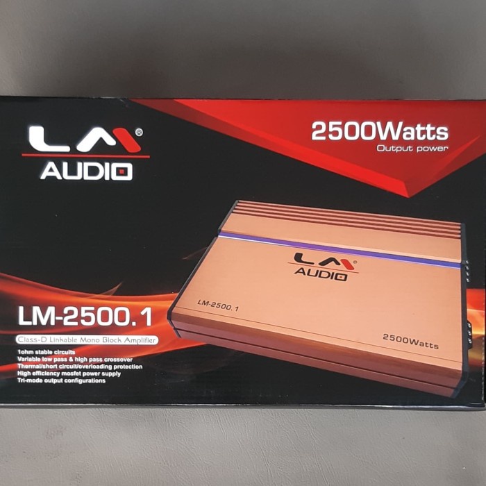 Power Monoblock Mono Block LM AUDIO LM-2500.1 LM2500.1 LM 2500.1