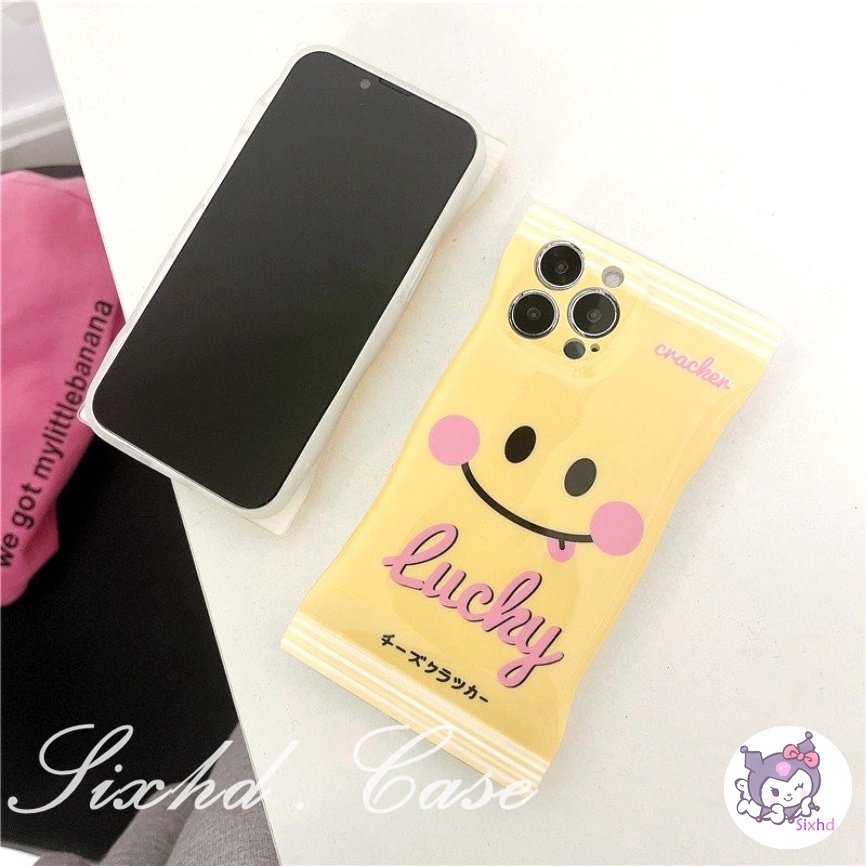 Redmi 12C 10C 10A 10 Redmi Note 12 11 11s 10s 10 9 8Pro Redmi 9T 9C 9A 9 Xiaomi 12 Lite 11Lite 12T 11T 10T Poco M3 X4Pro Snack Bag Case Lucky Cute Smiling Fashion Phone Case Soft Cover