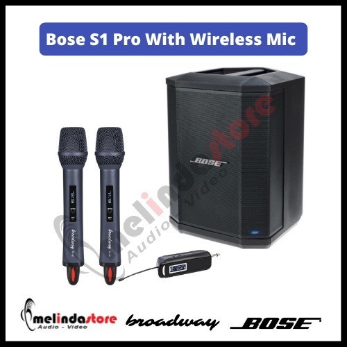 Speaker Aktif Bose S1 Pro + Mic Broadway TX-12