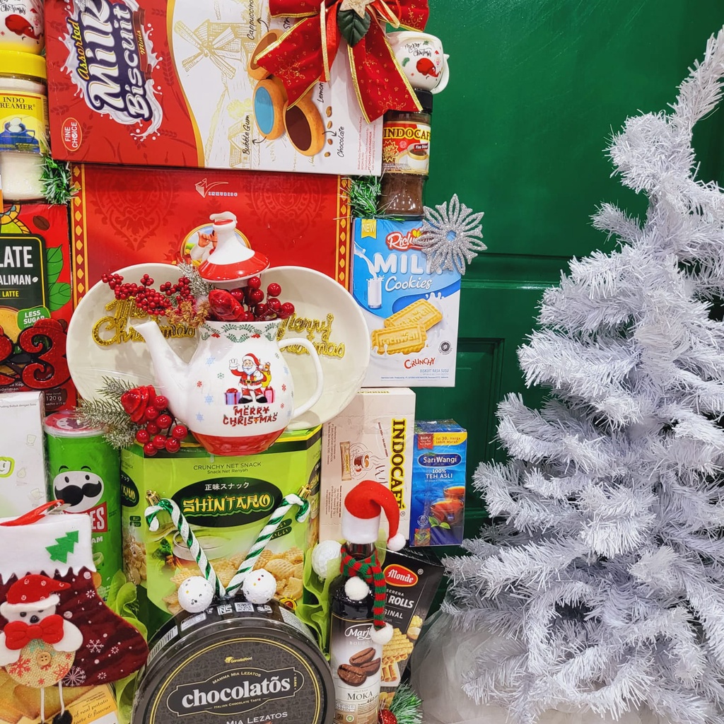 

Paket Dekorasi Hampers Natal Christmas Parcel Hadiah Kue Kering 327