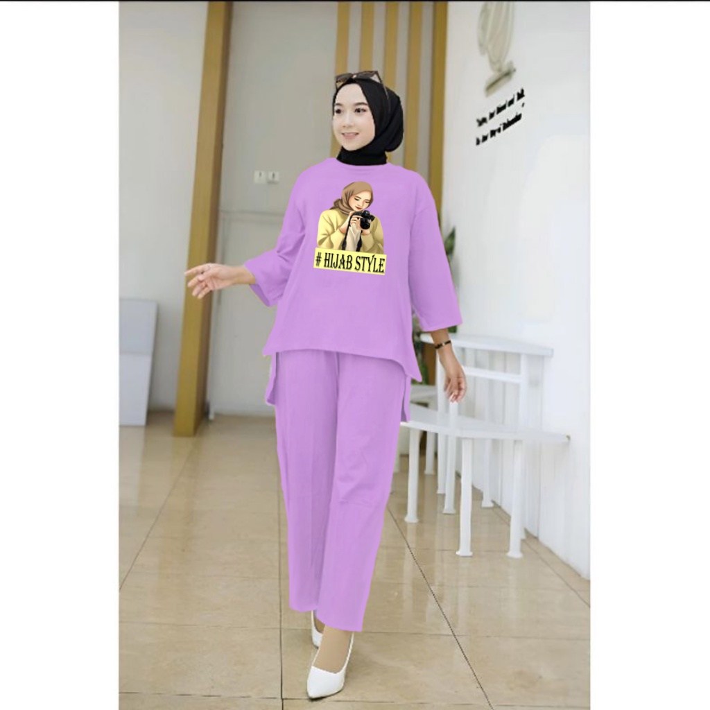 Setelan Tunik Hijab #HIJABSTYLE /Set Blouse LD 110