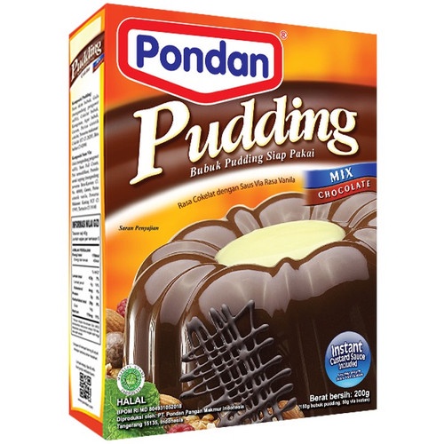 

Pondan Pudding Chocolate 200gr - Pudding Instan