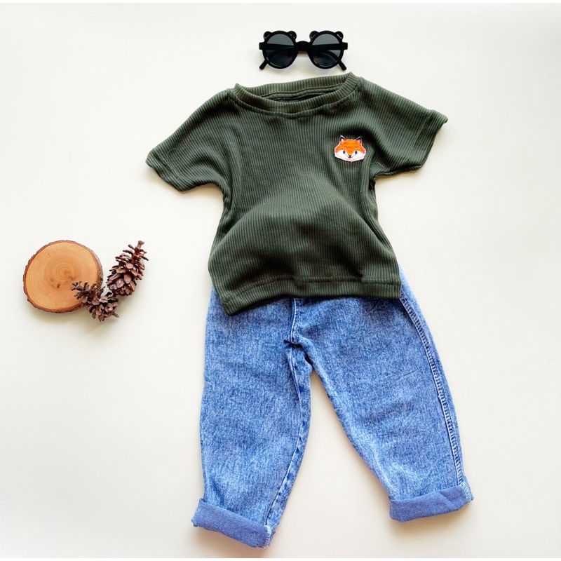 kaffel denim pants unisex | denim pants unisex littlecaim | celana jeans anak | celana anak unisex